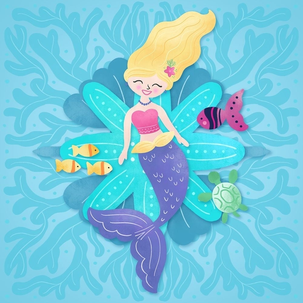 Mermaid blonde hair Poster Print by Noonday Design-VARPDXRB13108ND Image 1