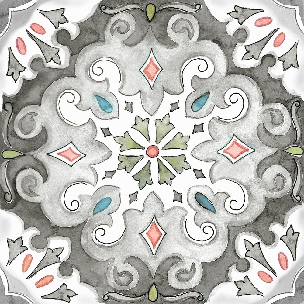 Jewel Medallion Gray I Poster Print by CoulterCynthia CoulterCynthia-VARPDXRB12995CC Image 1