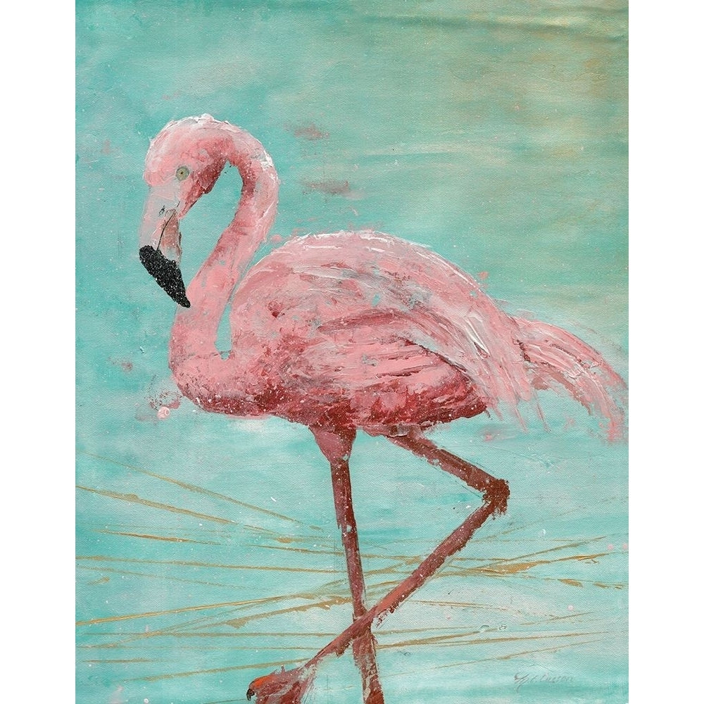 Pink Flamingo II Poster Print by Marie-Elaine Cusson-VARPDXRB13015MC Image 1