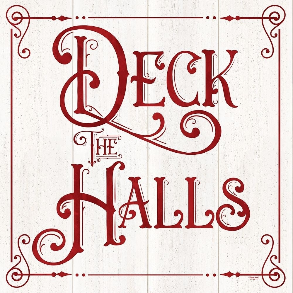 Vintage Christmas Signs II-Deck the Halls by Tara Reed-VARPDXRB13780TR Image 1