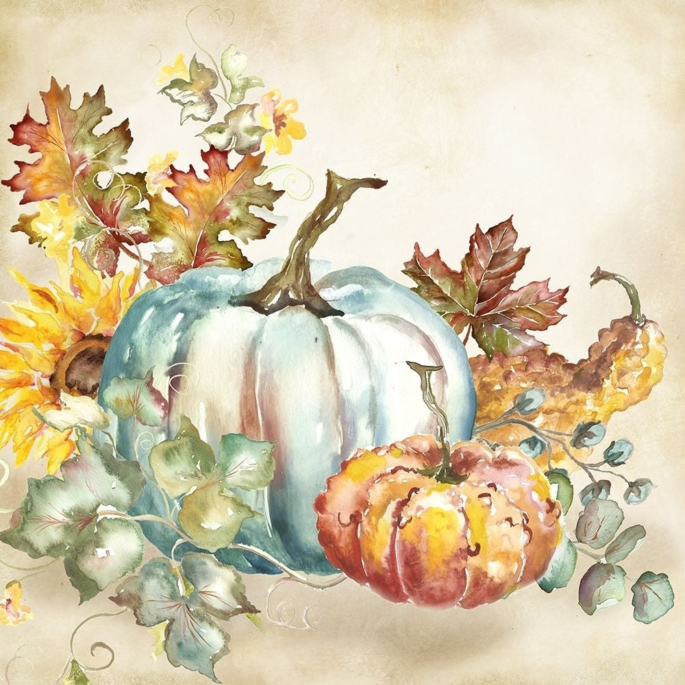 Watercolor Harvest Pumpkin III by Tre Sorelle Studios-VARPDXRB13837TS Image 1