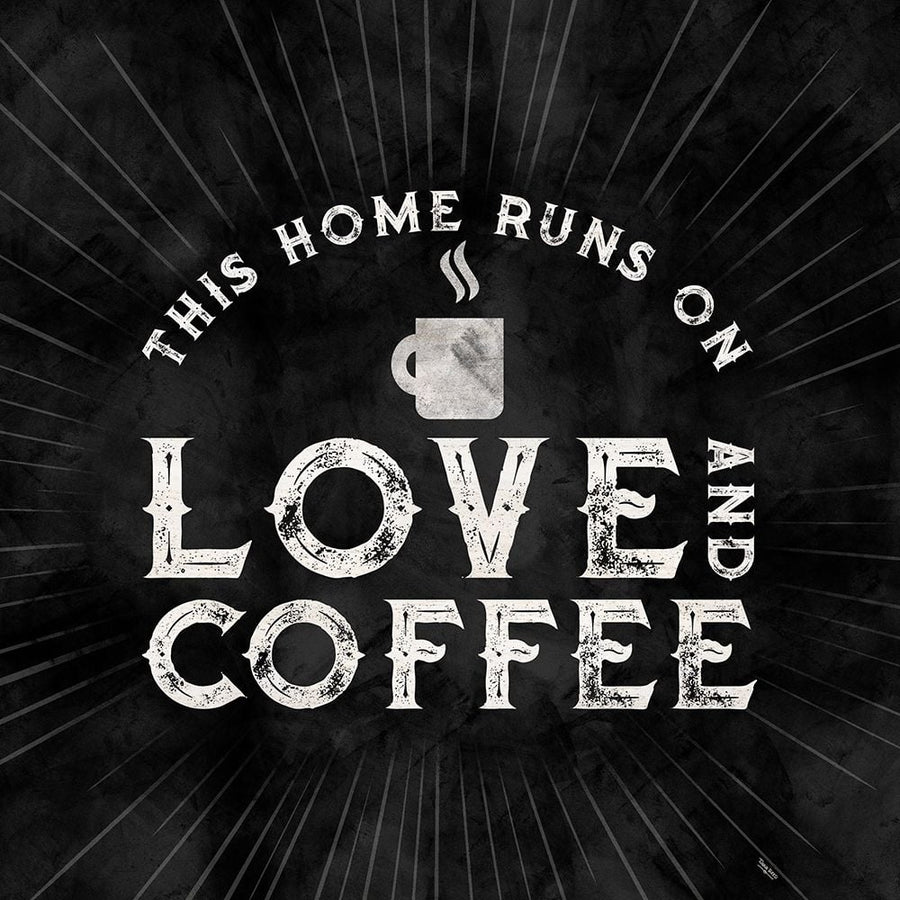 Coffee Humor black VI-Love and Coffee Poster Print by Tara Reed-VARPDXRB13996TR Image 1