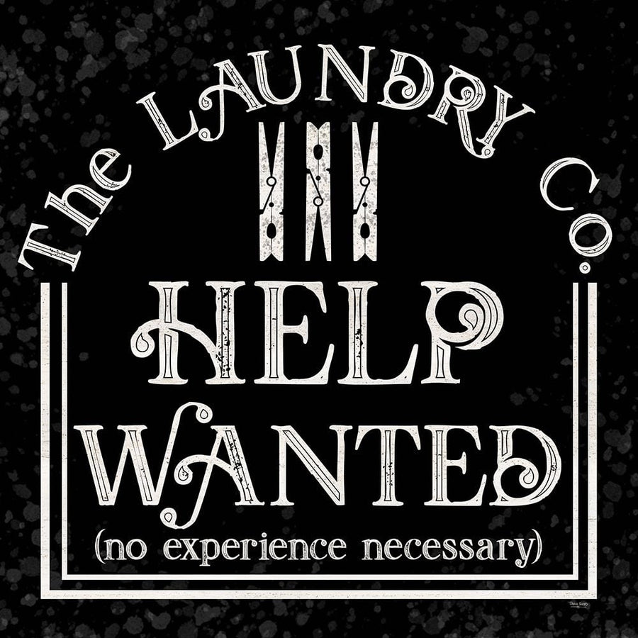 Laundry Room Humor black II-Help Wanted Poster Print by Tara Reed-VARPDXRB14018TR Image 1