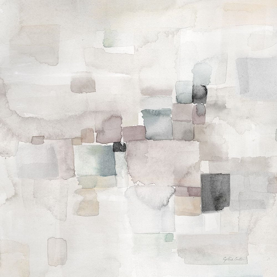 Gray Abstract square II Poster Print by Cynthia Coulter-VARPDXRB14077CC Image 1