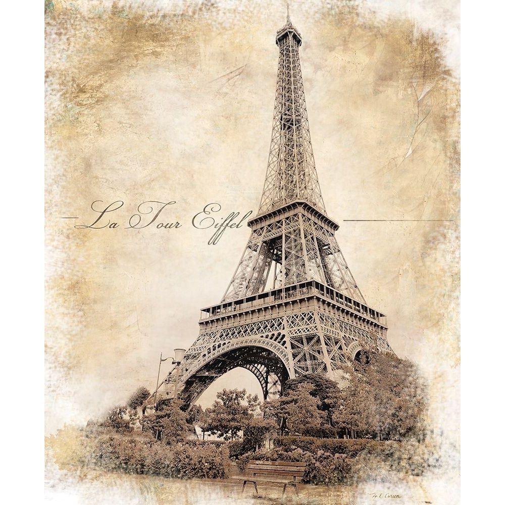 Vintage Eiffel Tower Poster Print by Marie-Elaine Cusson-VARPDXRB14146MC Image 1