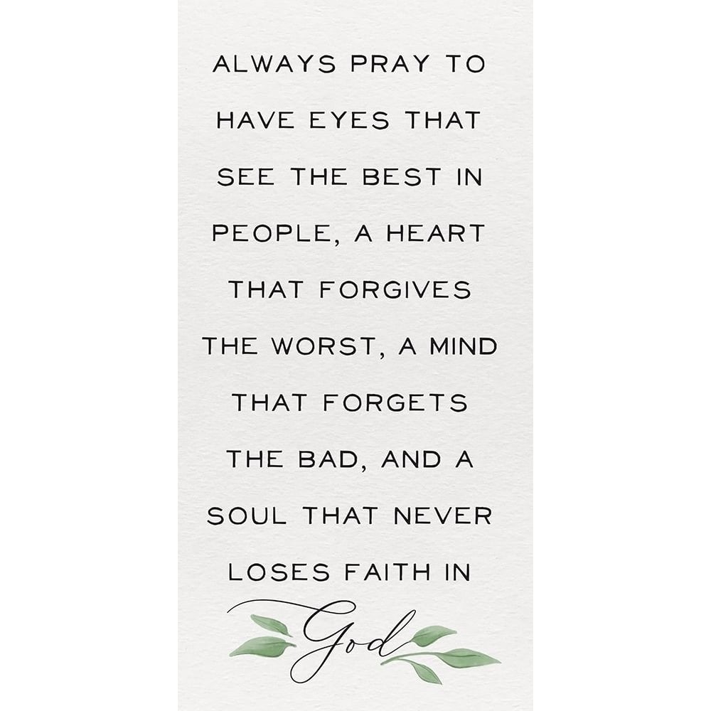 Inspirational Life panel I-Always Pray Poster Print by HM Design HM Design-VARPDXRB14479HMD Image 1