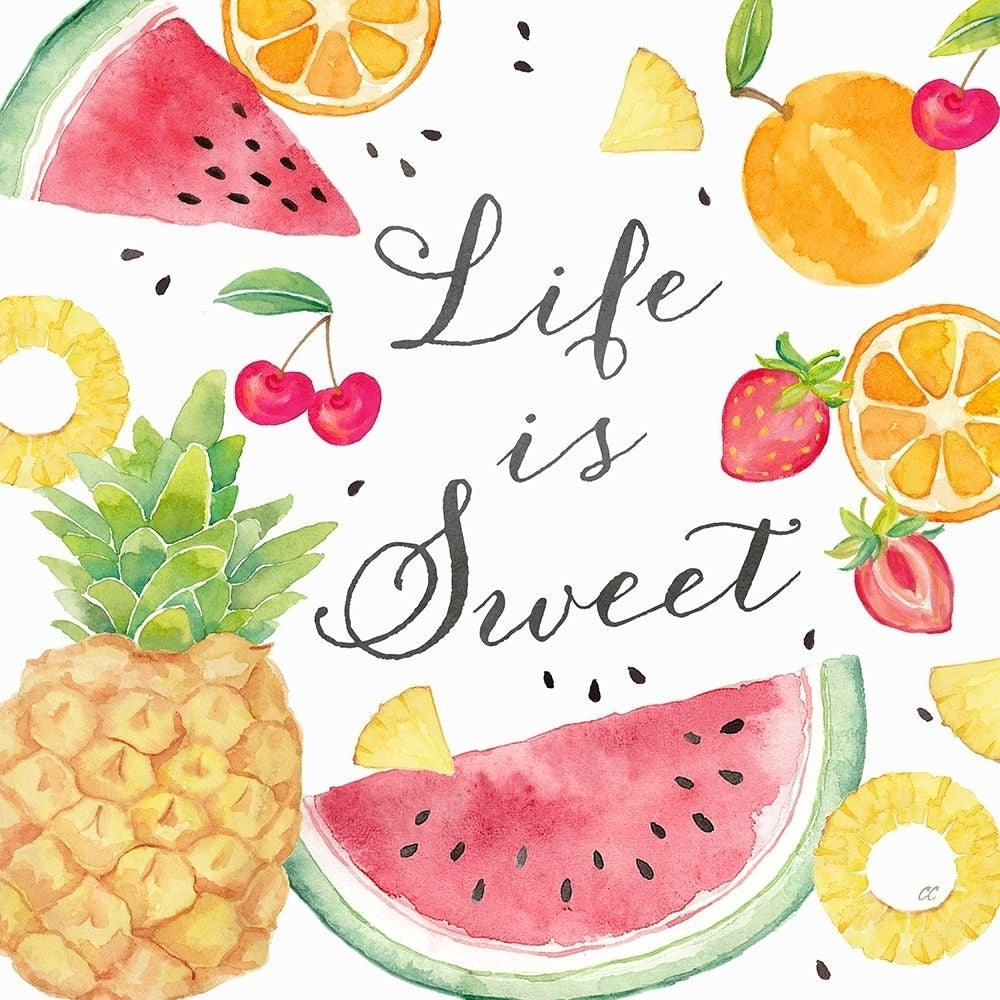 Fresh Fruit Sentiment I-Sweet Poster Print by Cynthia Coulter-VARPDXRB14605CC Image 1