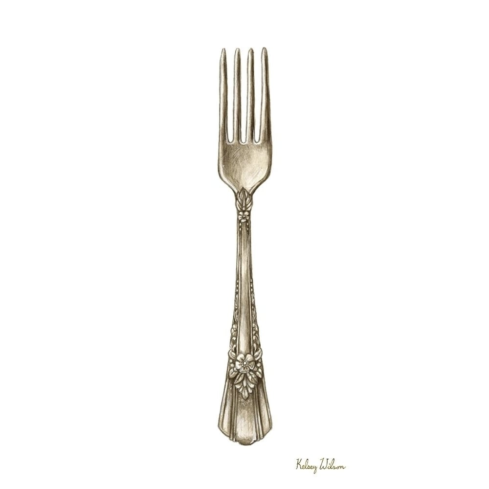 Vintage Tableware I-Fork by Kelsey Wilson-VARPDXRB15508KWL Image 1