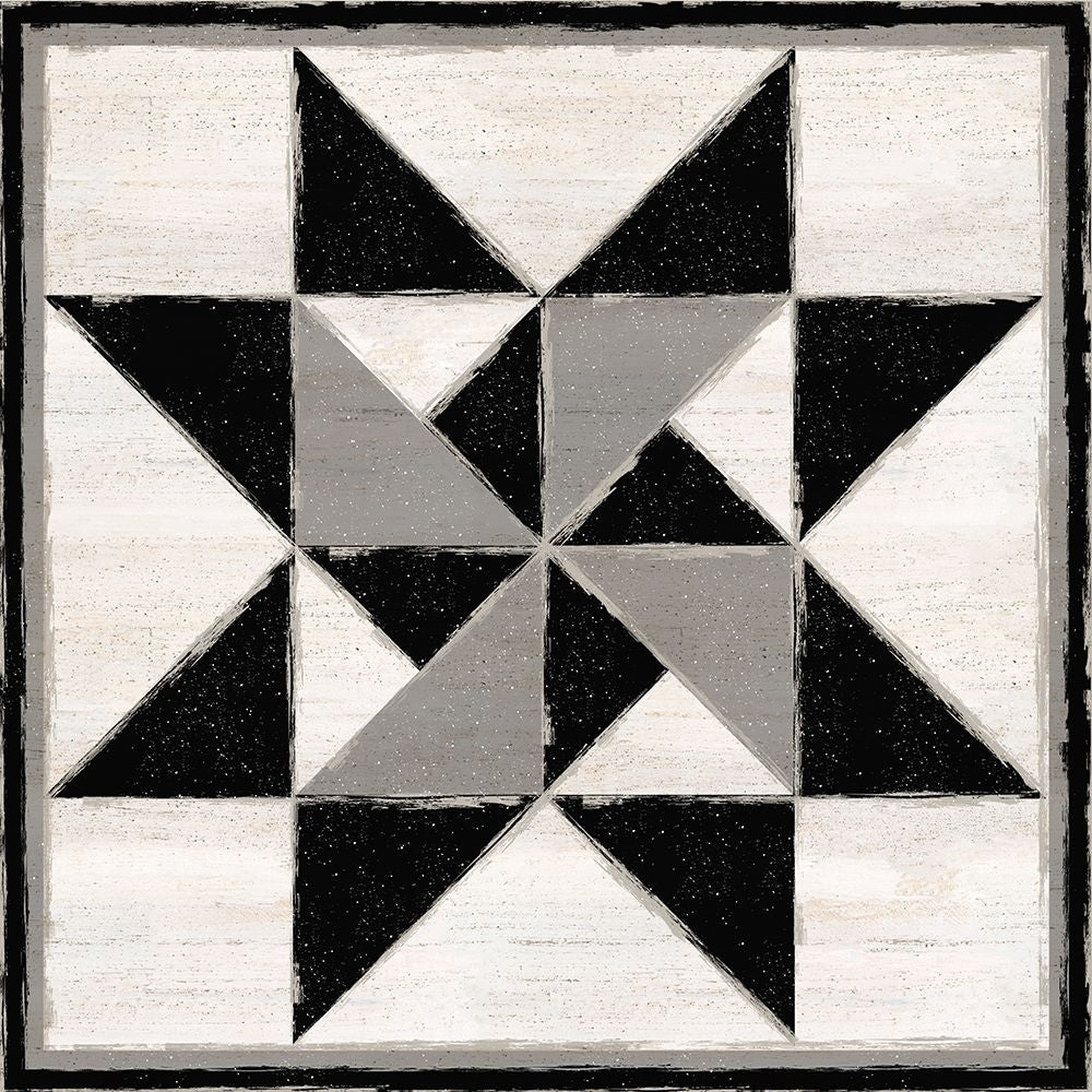 Black and White Quilt Block XIV by Tara Reed-VARPDXRB15556TR Image 1