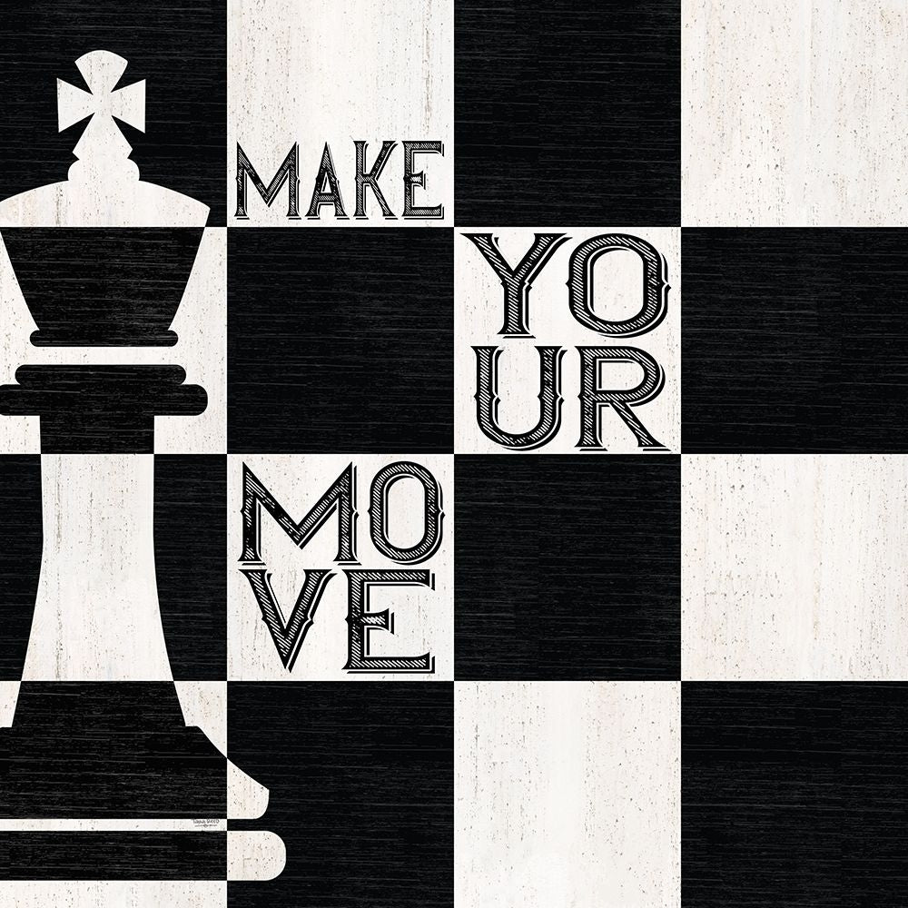 Chessboard Sentiment I-Make your Move by Tara Reed-VARPDXRB15602TR Image 1