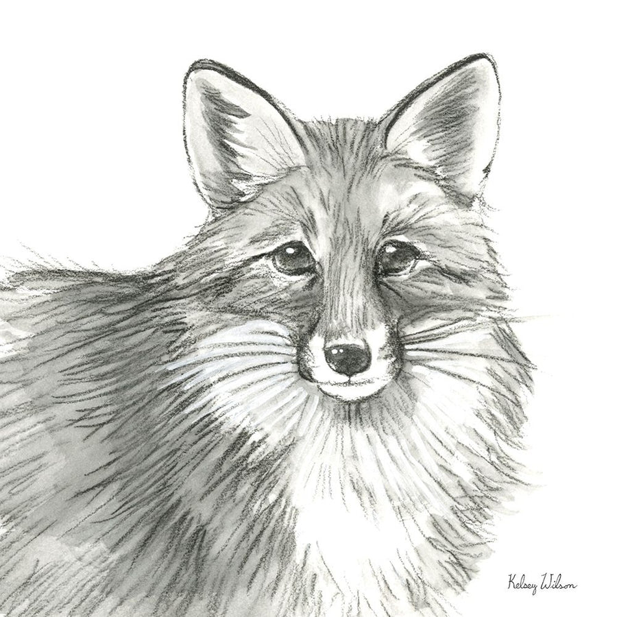 Watercolor Pencil Forest III-Fox by Kelsey Wilson-VARPDXRB16660KWL Image 1