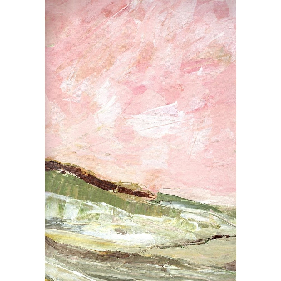 Green and Pink Hills I Poster Print - Marcy Chapman-VARPDXRB17227MCH Image 1