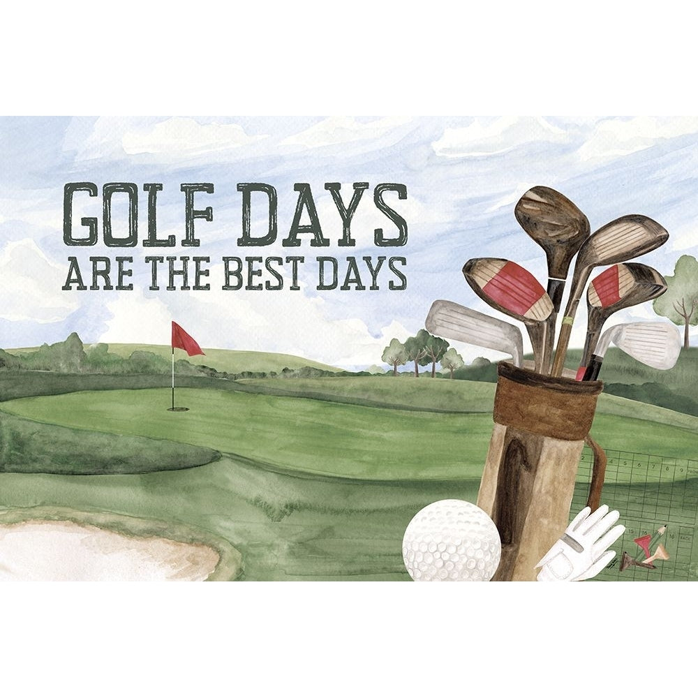 Golf Days neutral landscape IV-Best Days Poster Print - Tara Reed-VARPDXRB17278TR Image 1