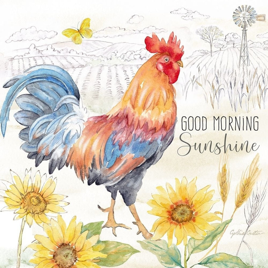 Good Morning Sunshine V-Good Morning Poster Print - Cynthia Coulter-VARPDXRB17693CC Image 1