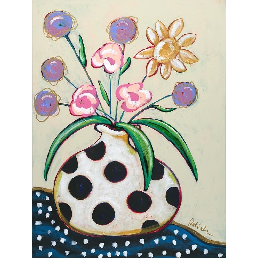 Pop Florals II-Dots Poster Print - Jodi Augustine-VARPDXRB17585JA Image 1