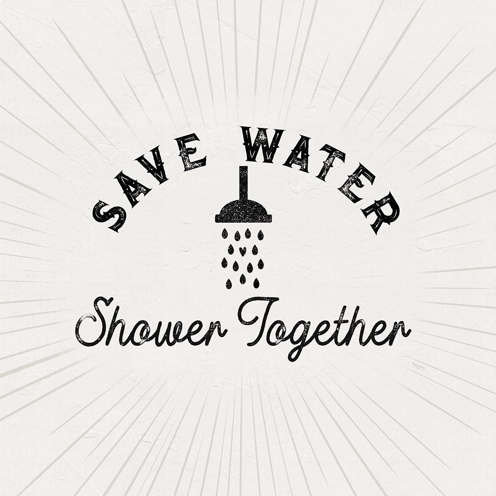 Bath Art VII-Save Water Poster Print - Tara Reed-VARPDXRB17486TR Image 1