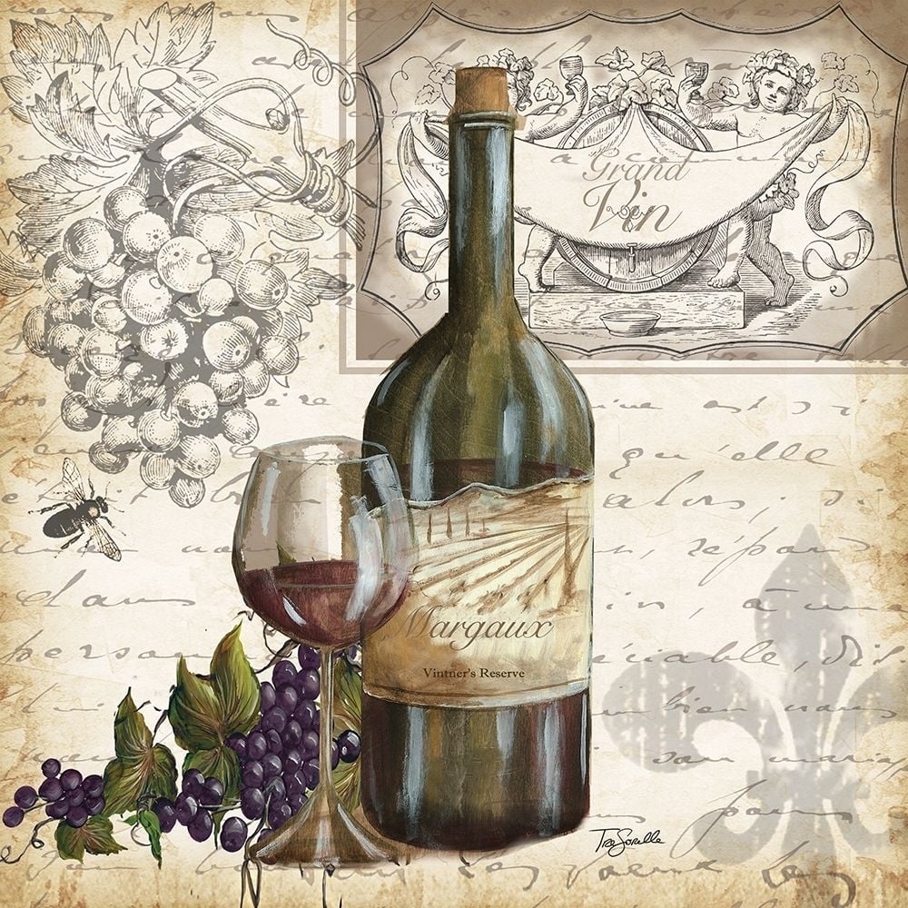 Wine Square I Poster Print - Sorelle Studios Tre-VARPDXRB3236 Image 1