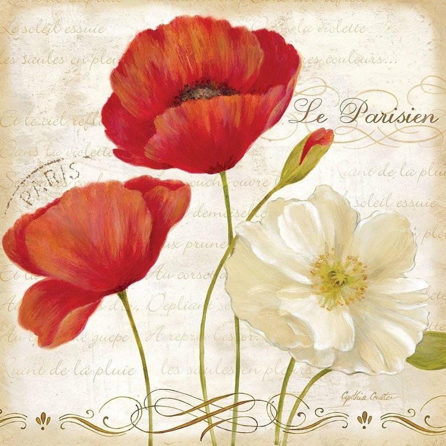 Paris Poppies II Poster Print by Cynthia Coulter-VARPDXRB6793CC Image 1