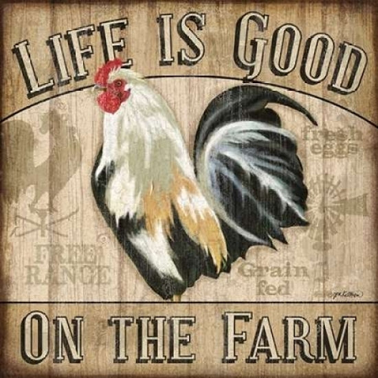 Country Rooster II Poster Print by Jen Killeen-VARPDXRB7355JK Image 1