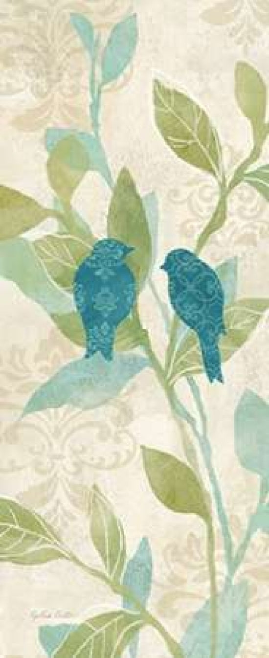 Love Bird Patterns Turquoise Panel II Poster Print by Cynthia Coulter-VARPDXRB7798CC Image 1