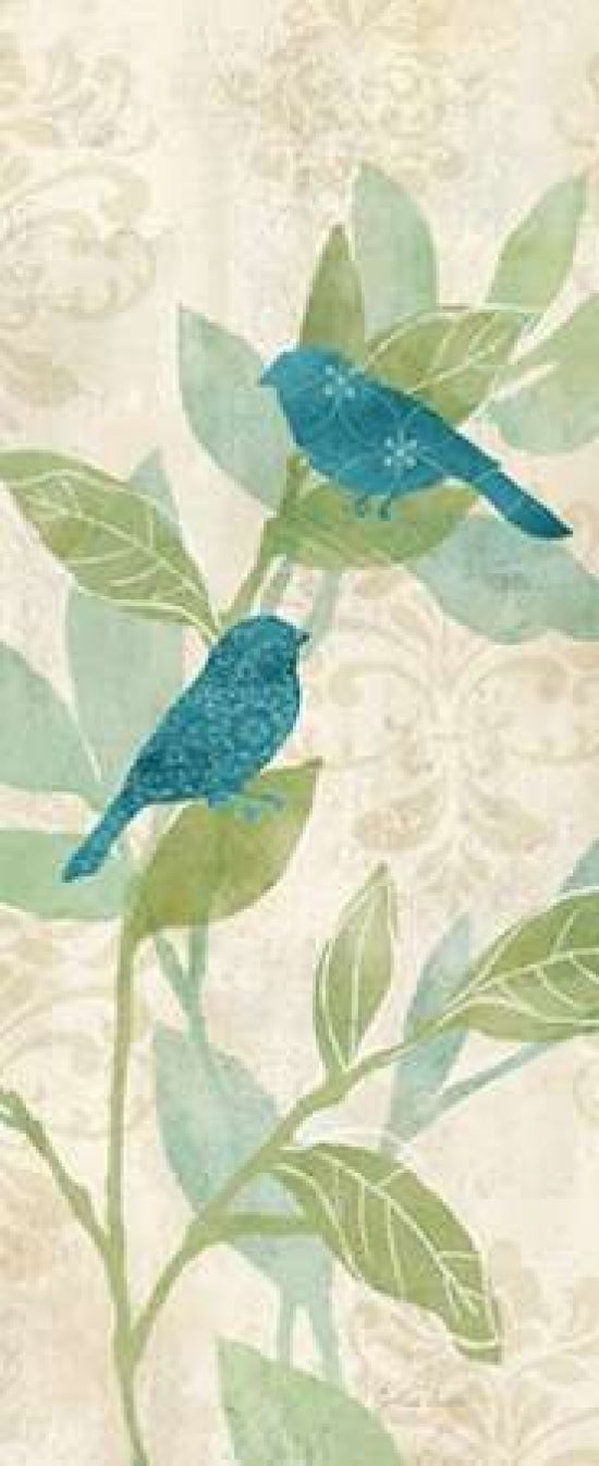 Love Bird Patterns Turquoise Panel I Poster Print by Cynthia Coulter-VARPDXRB7797CC Image 1