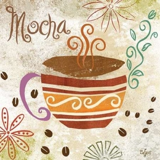 Colorful Coffee I Poster Print by Rebecca Lyon-VARPDXRB8042RL Image 1