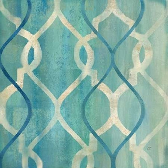 Abstract Waves Blue-Gray Tiles II Poster Print by Cynthia Coulter-VARPDXRB8111CC Image 2