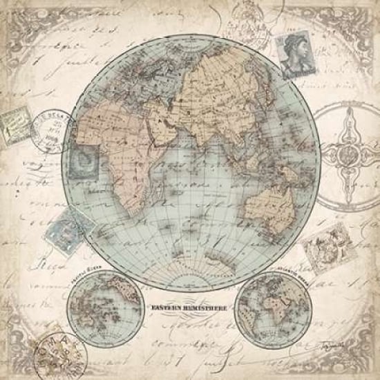 World Hemispheres I Poster Print by Tre Sorelle Studios-VARPDXRB8174TS Image 1