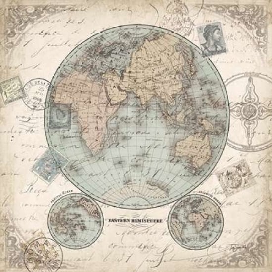 World Hemispheres I Poster Print by Tre Sorelle Studios-VARPDXRB8174TS Image 2