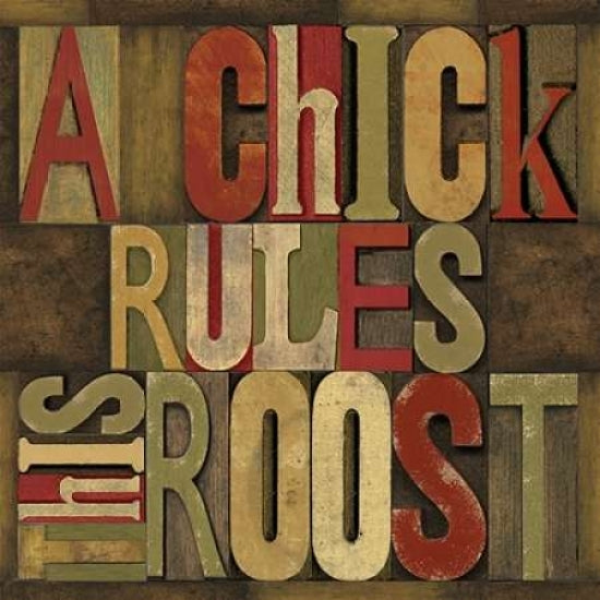 Printers Block Rules This Roost I Poster Print by Tara Reed-VARPDXRB8322TR Image 1