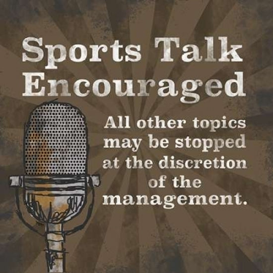 Sports Talk I Poster Print by Tara Reed-VARPDXRB8368TR Image 1