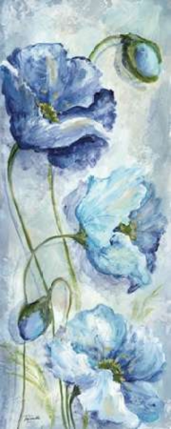 Indigo Poppies I Poster Print by Tre Sorelle Studios-VARPDXRB8626TS Image 1