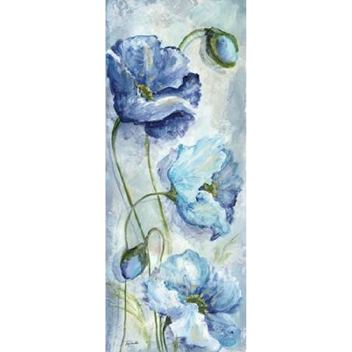 Indigo Poppies I Poster Print by Tre Sorelle Studios-VARPDXRB8626TS Image 1