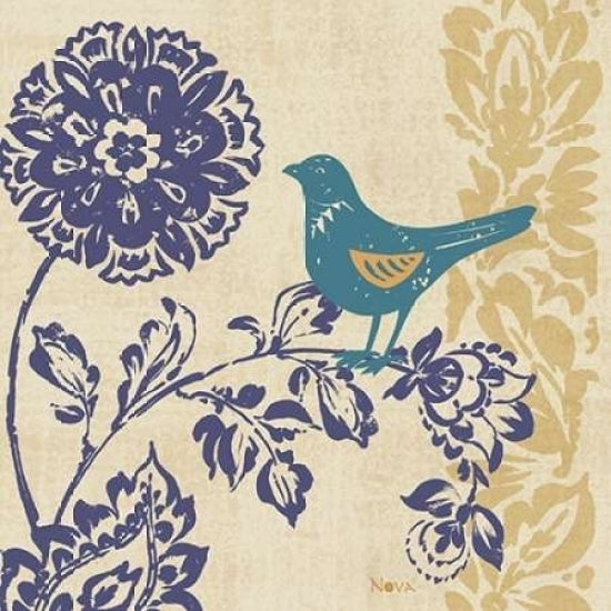 Blue Indigo Bird II Poster Print by Studio Nova-VARPDXRB8834SN Image 1