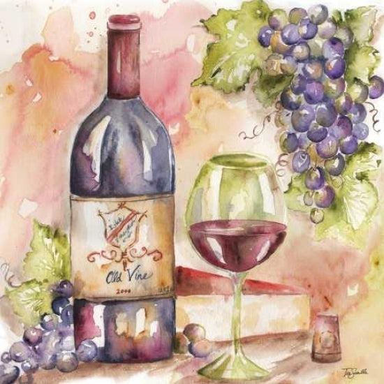 Watercolor Wine I Poster Print by Tre Sorelle Studios-VARPDXRB9400TS Image 1