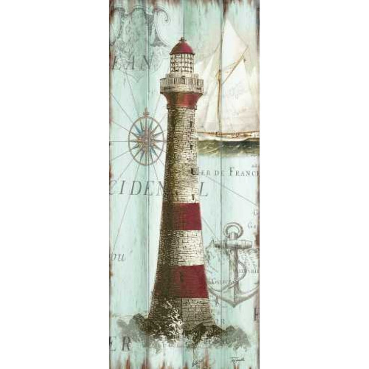 Antique La Mer Lighthouse Panel I Poster Print by Tre Sorelle Studios-VARPDXRB9404TS Image 2