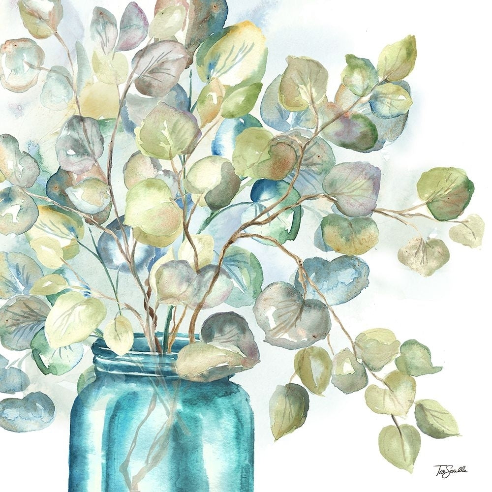 Eucalyptus in Mason Jar II by Tre Sorelle Studios-VARPDXRBEMJ02TS Image 1