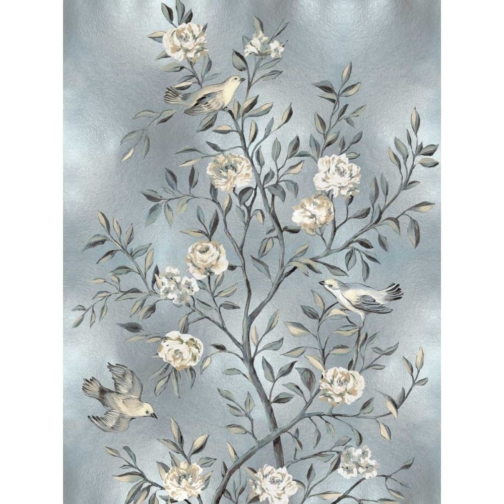 Chinoiserie in Silver III Poster Print by Renee Campbell-VARPDXRCA113472 Image 1