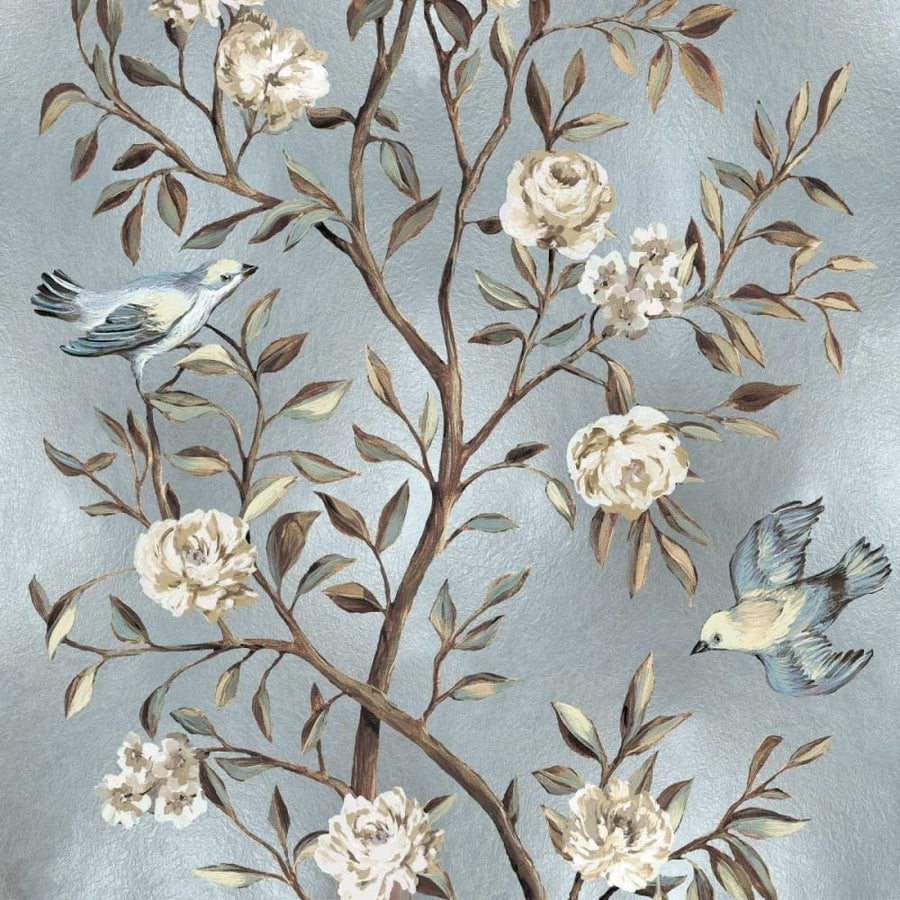 Chinoiserie in Silver II Poster Print by Renee Campbell-VARPDXRCA113471 Image 1