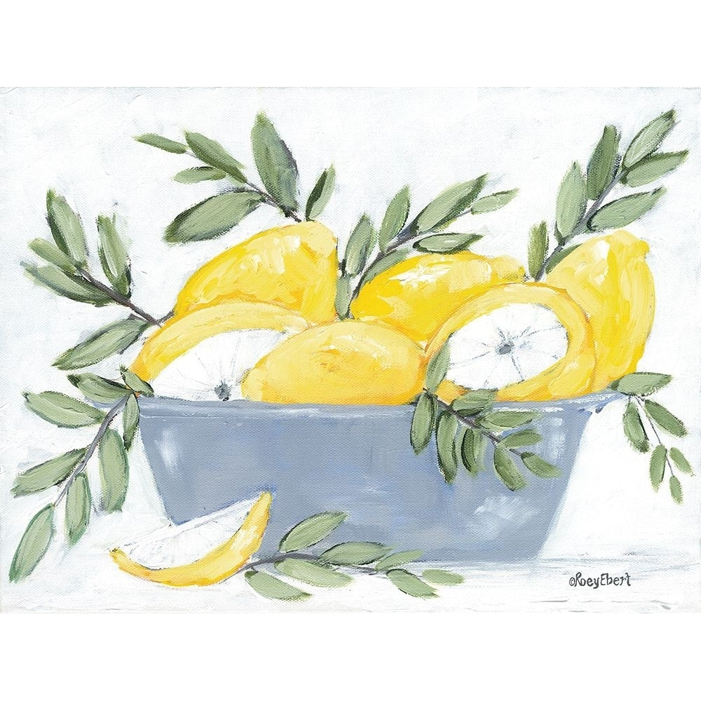 Lemons in Bowl Poster Print - Roey Ebert-VARPDXREAR386 Image 1