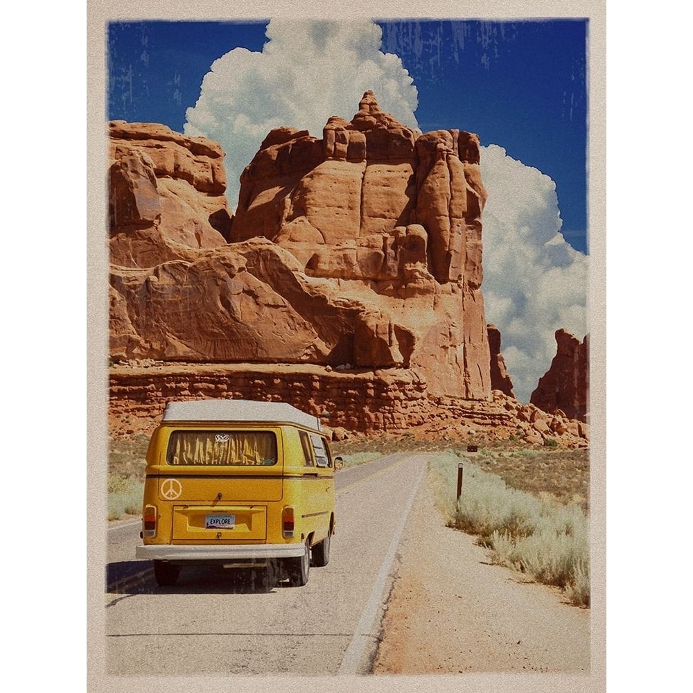 Arizona Crusin Poster Print - Red Truck Old-VARPDXREDTRX239640 Image 1