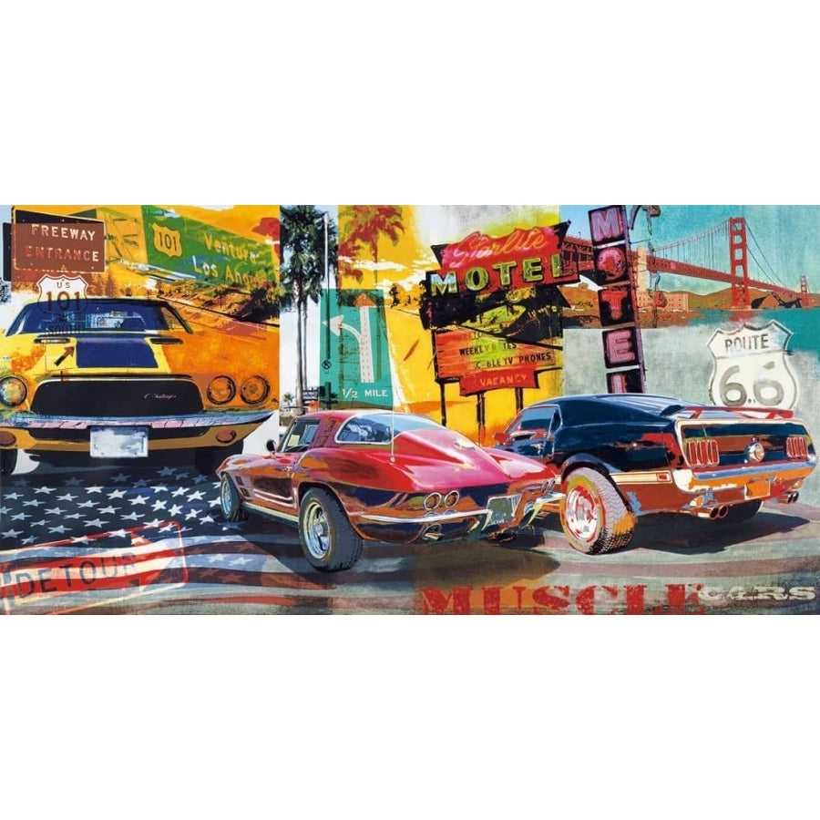 Muscle Cars Poster Print by Ray Foster-VARPDXRFO6216 Image 1