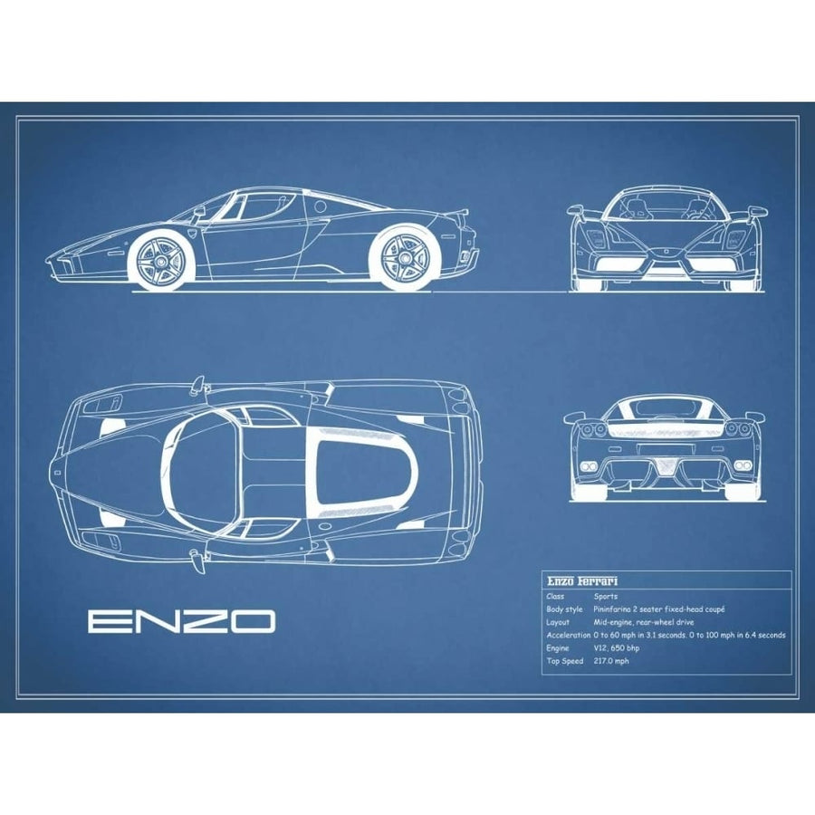 Ferrari Enzo-Blue Poster Print by Mark Rogan-VARPDXRGN112742 Image 1