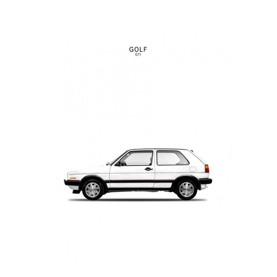 Golf GTI Mk2 White Poster Print by Mark Rogan-VARPDXRGN113100 Image 1