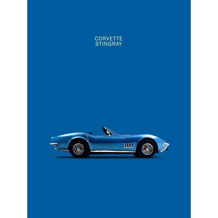 Corvette Stingray Blue Poster Print by Mark Rogan-VARPDXRGN113085 Image 1