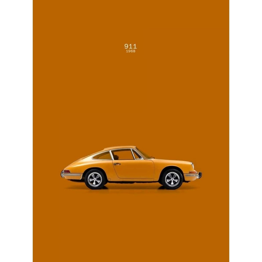 Porsche 911 1968 Orange Poster Print by Mark Rogan-VARPDXRGN113112 Image 1