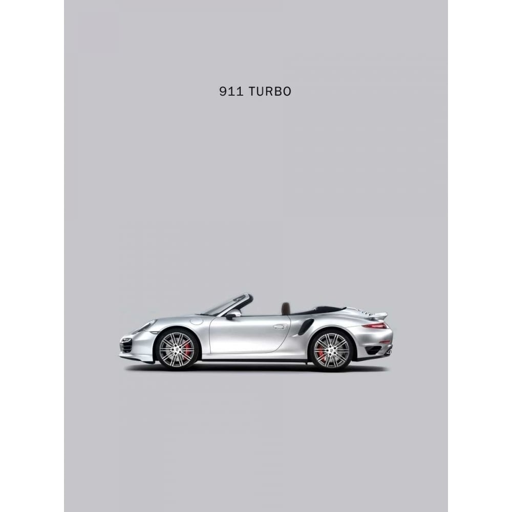 Porsche 911 Turbo Grey Poster Print by Mark Rogan-VARPDXRGN113115 Image 1