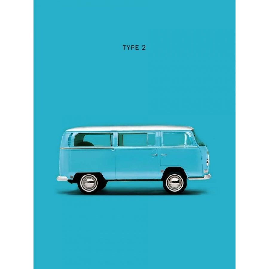 VW Type 2 Sky Blue Poster Print by Mark Rogan-VARPDXRGN113125 Image 1