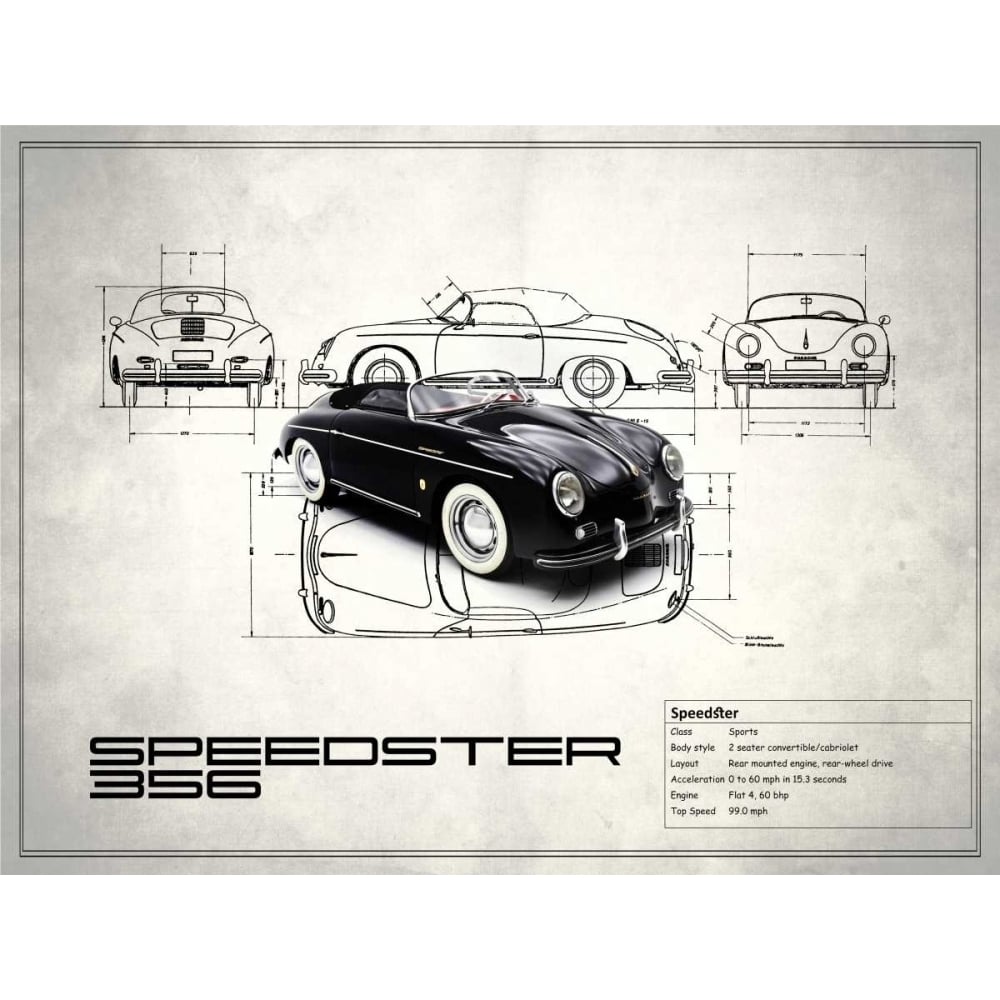 Porsche Speedster 1959 Poster Print by Mark Rogan-VARPDXRGN113225 Image 1