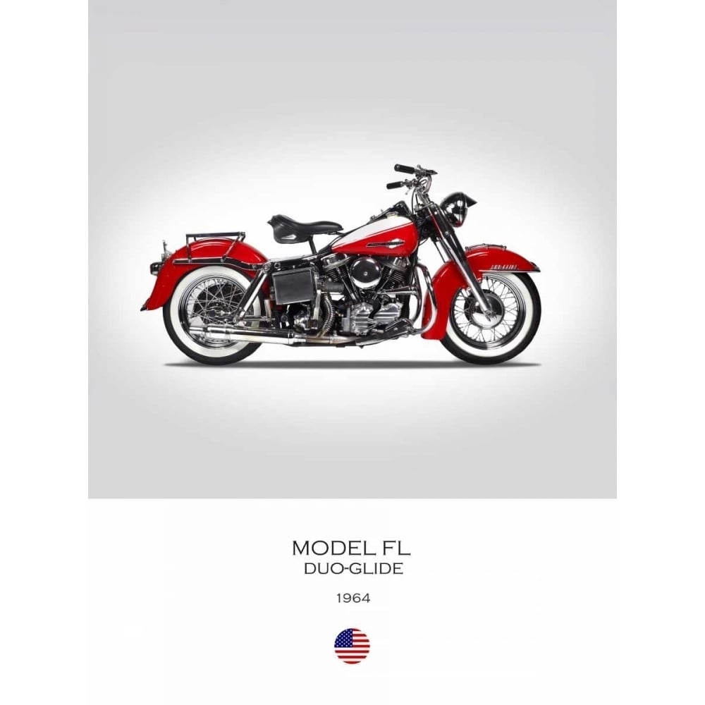 Harley Davidson Model FL Duo G Poster Print by Mark Rogan-VARPDXRGN113676 Image 1